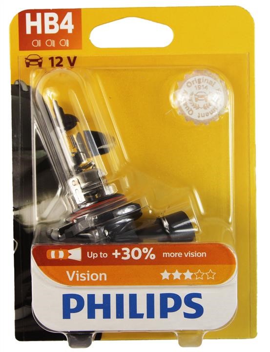 Philips 9006PRB1 Halogen lamp Philips Vision +30% 12V HB4 51W +30% 9006PRB1