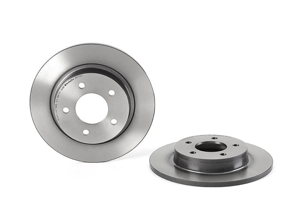 Brembo 08.9975.21 Rear brake disc, non-ventilated 08997521