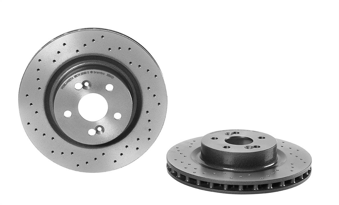 Brembo 09.8904.21 Ventilated brake disc with perforation 09890421