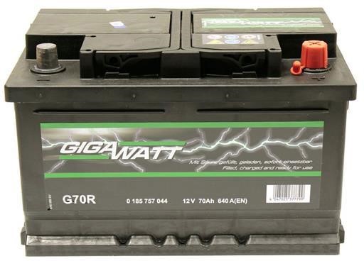 Gigawatt 0 185 757 044 Battery Gigawatt 12V 70AH 641A(EN) R+ 0185757044
