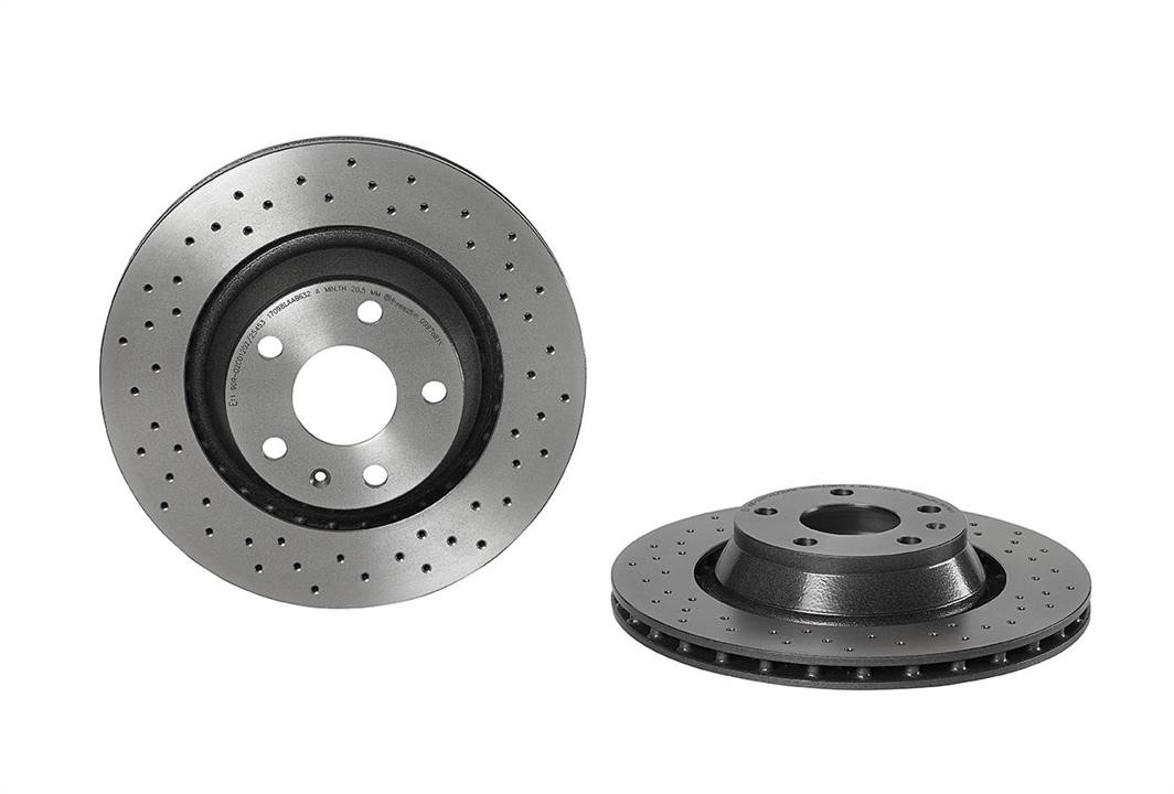 Brembo 09.9768.1X Ventilated brake disc with perforation 0997681X