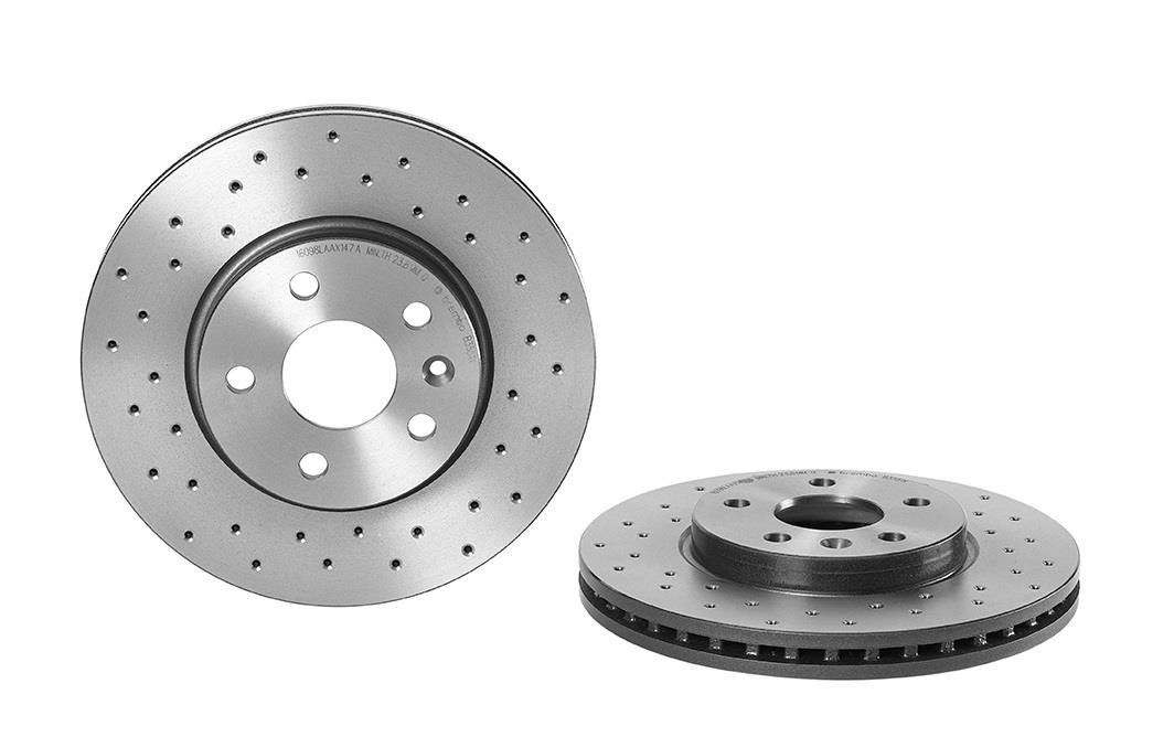 Brembo 09.B355.1X Ventilated brake disc with perforation 09B3551X