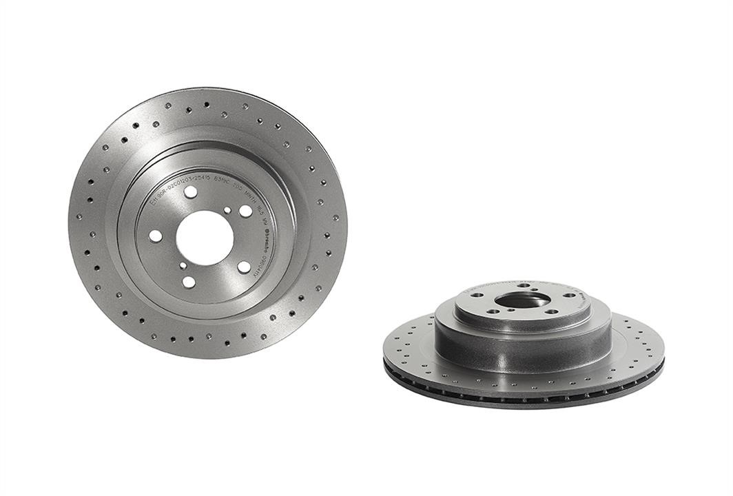 Brembo 09.B041.1X Ventilated brake disc with perforation 09B0411X