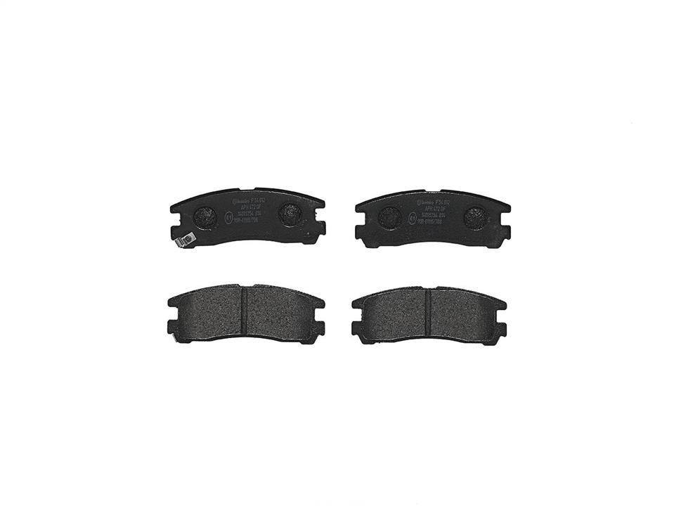 Brembo P 54 012 Brake Pad Set, disc brake P54012