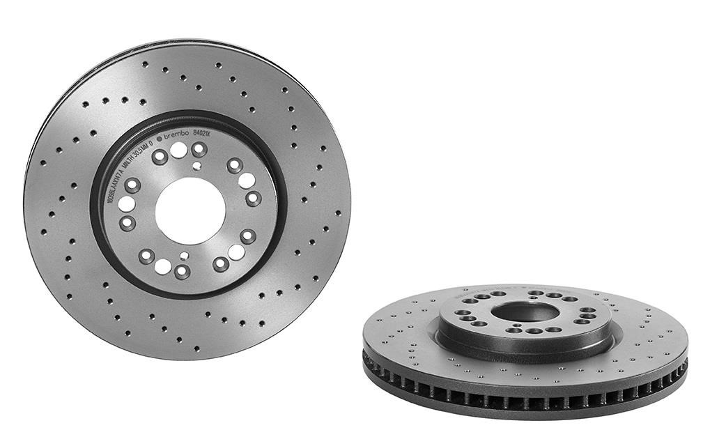Brembo 09.8402.1X Ventilated brake disc with perforation 0984021X