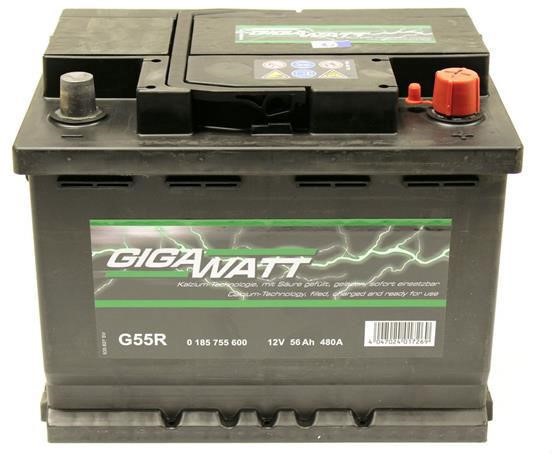 Gigawatt 0 185 755 600 Battery Gigawatt 12V 56AH 480A(EN) R+ 0185755600
