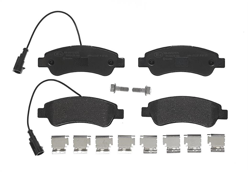 Brembo P 61 125 Brake pad set P61125 P61125 Brembo Brake pad set