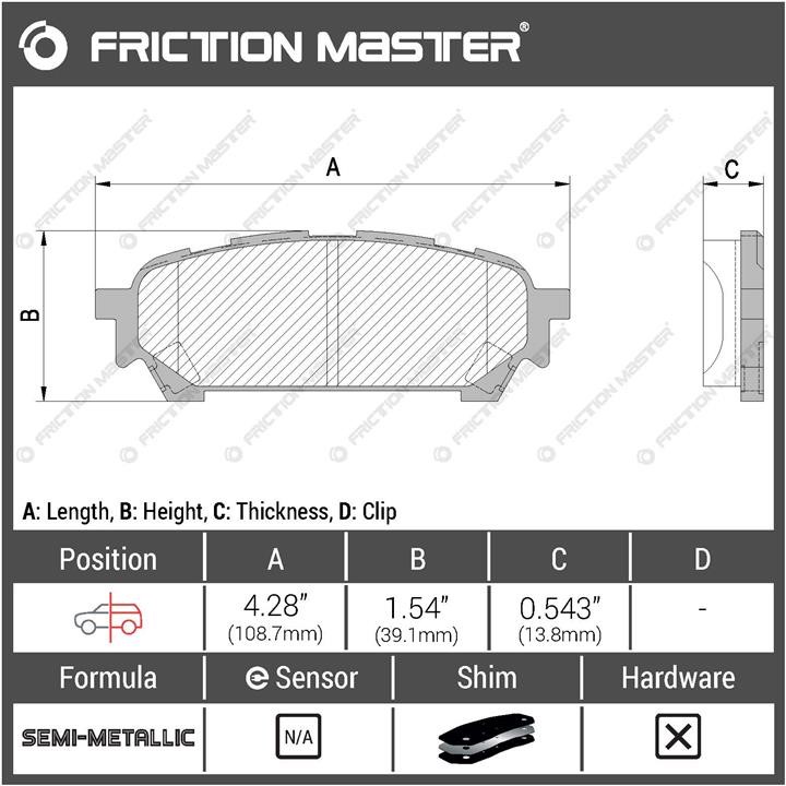Buy Friction Master MKD1004 at a low price in United Arab Emirates!