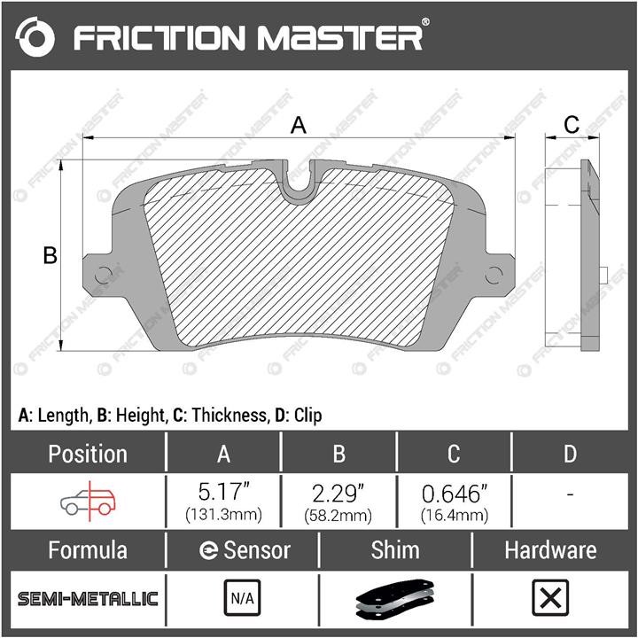 Buy Friction Master MKD1692 at a low price in United Arab Emirates!