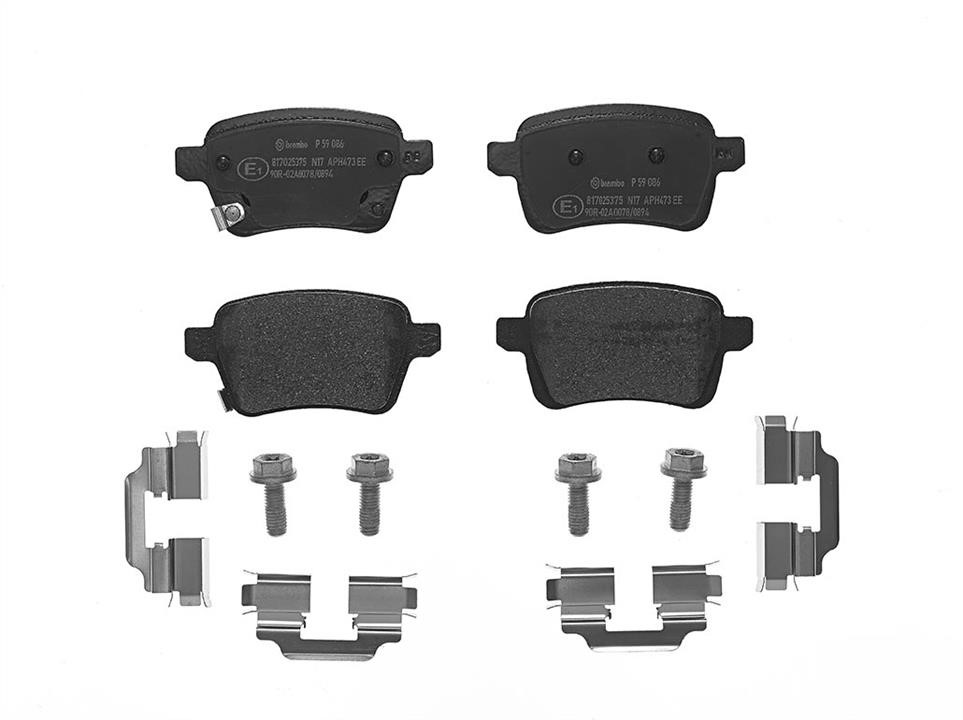 Brembo P 59 086 Brake pad set P59086 P59086 Brembo Brake pad set