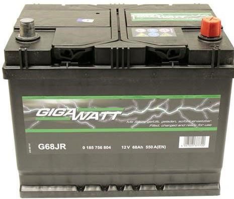 Battery Gigawatt 12V 68AH 550A(EN) R+ Gigawatt 0 185 756 804