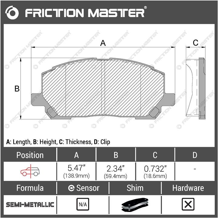 Buy Friction Master MKD884 at a low price in United Arab Emirates!