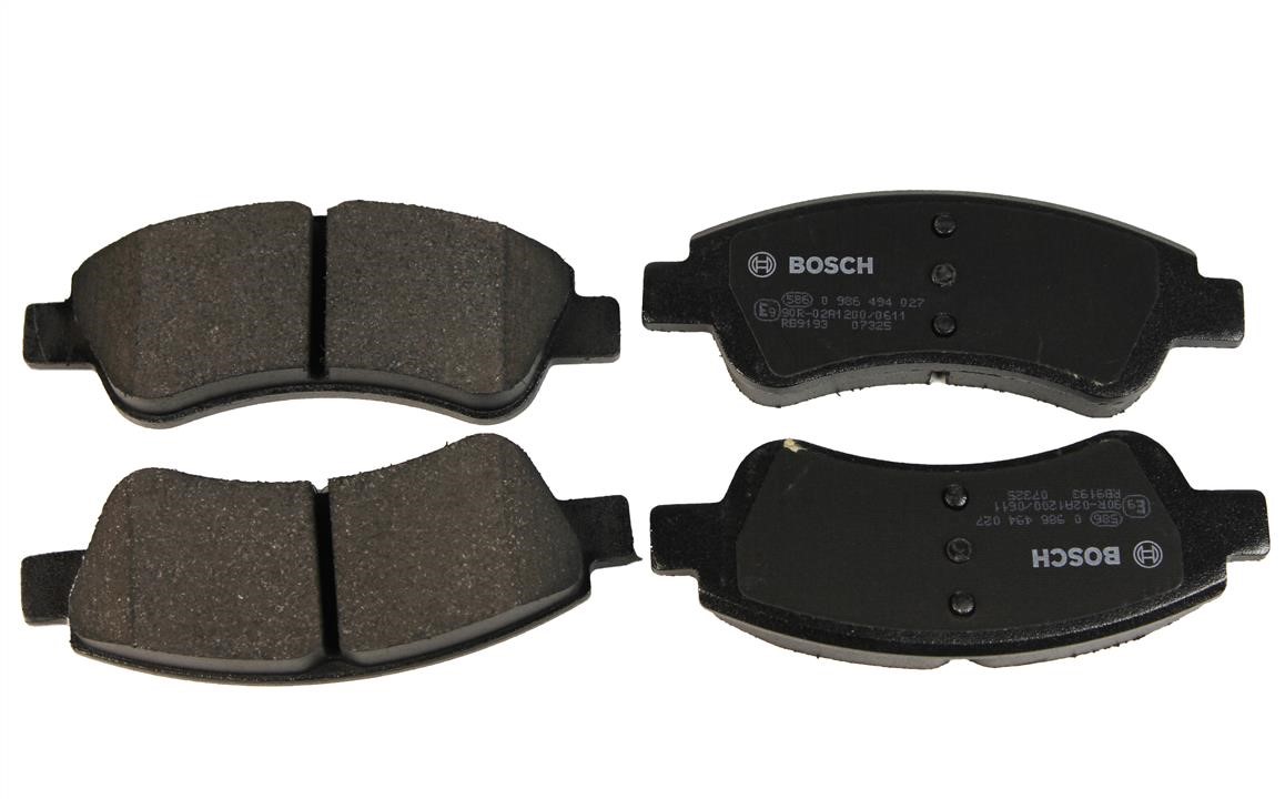 Bosch 0 986 494 027 Brake Pad Set, disc brake 0986494027