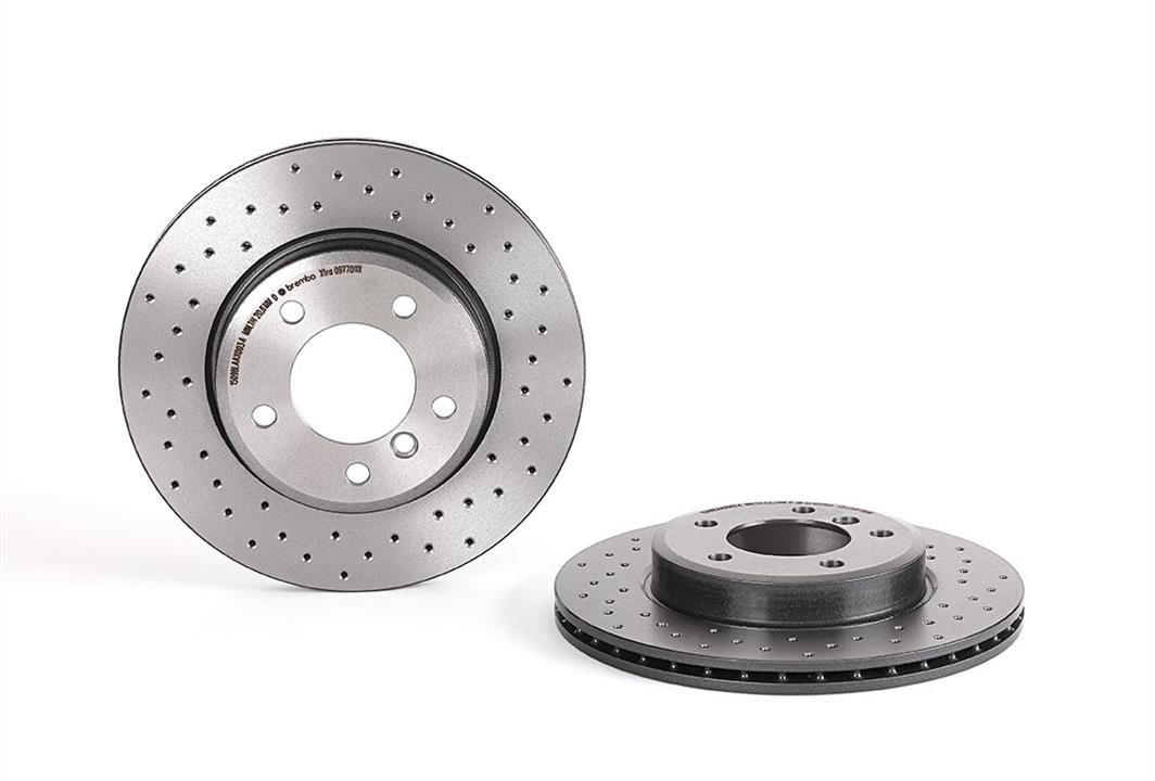 Brembo 09.7701.1X Ventilated brake disc with perforation 0977011X