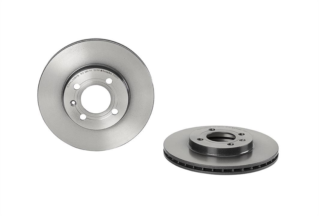 Brembo 09.5166.11 Ventilated disc brake, 1 pcs. 09516611