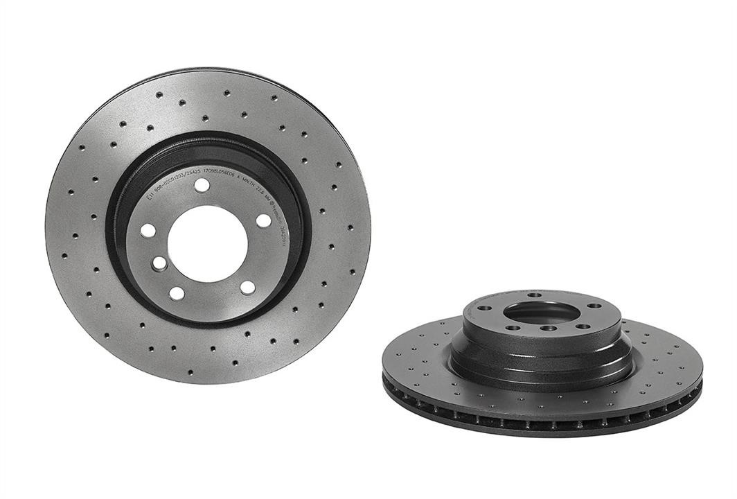 Brembo 09.A259.1X Ventilated brake disc with perforation 09A2591X