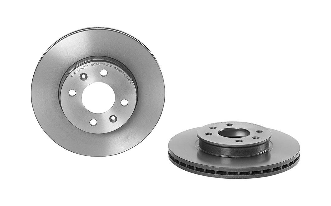 Brembo 09.A445.11 Ventilated disc brake, 1 pcs. 09A44511