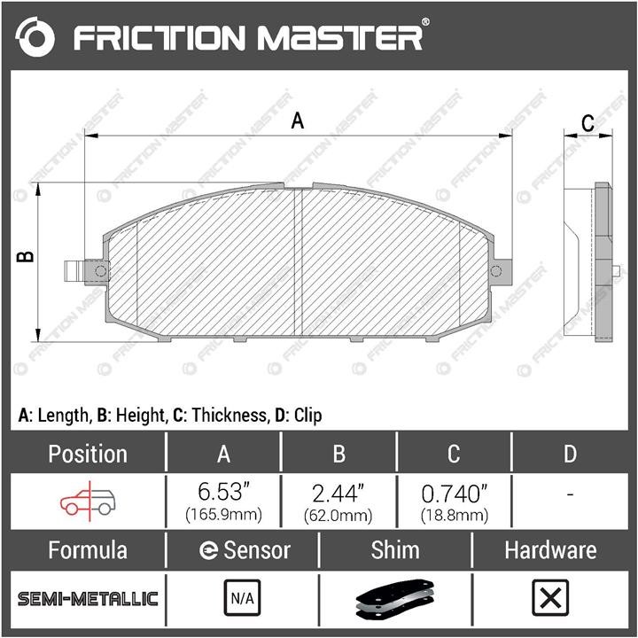 Buy Friction Master MKD1958 at a low price in United Arab Emirates!