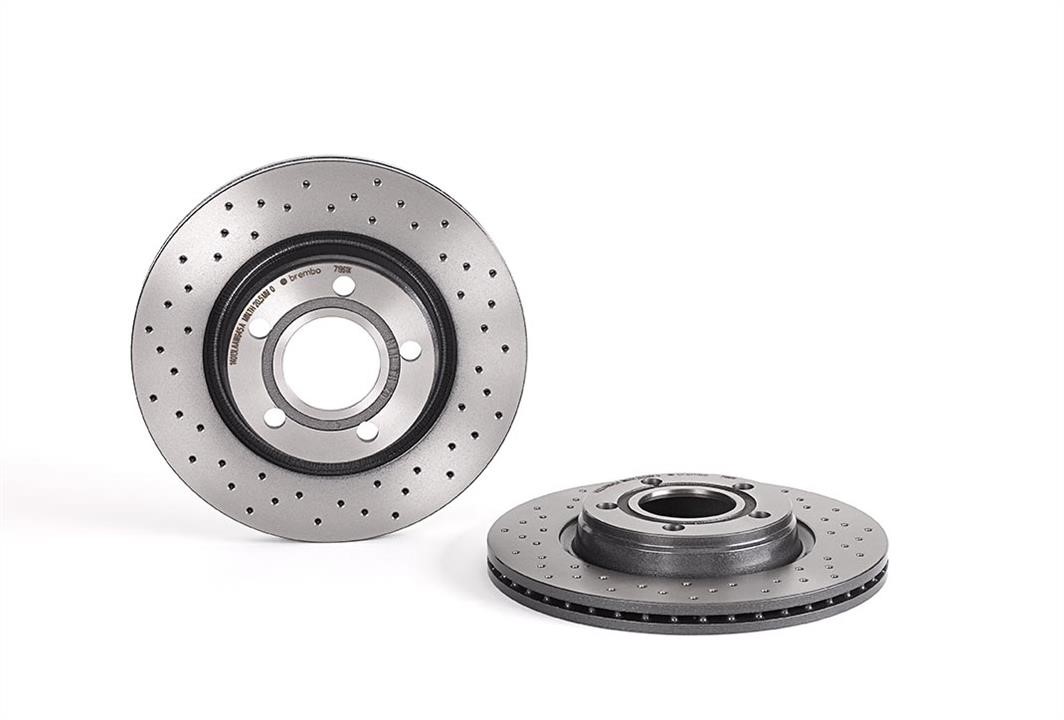 Brembo 09.7196.1X Ventilated brake disc with perforation 0971961X