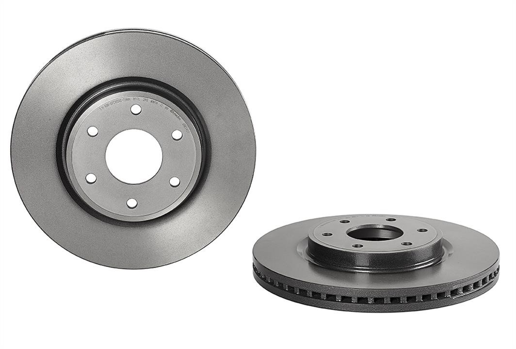 Brembo 09.B545.11 Ventilated disc brake, 1 pcs. 09B54511