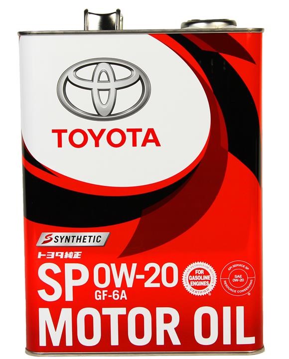 Toyota 08880-13205 Engine oil Toyota Synthetic Motor Oil 0W-20, 4L 0888013205