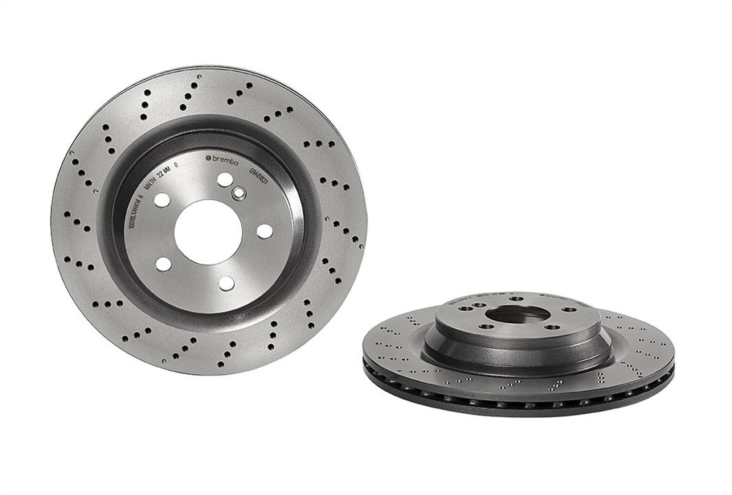 Brembo 09.A818.21 Ventilated brake disc with perforation 09A81821