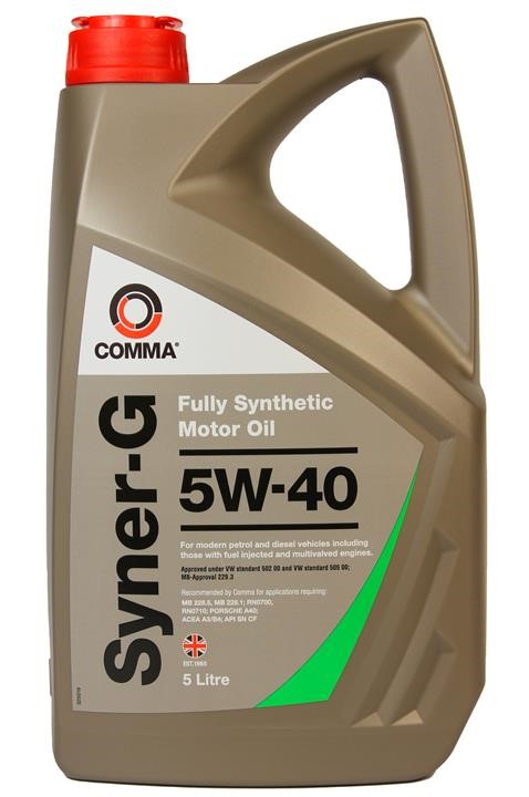 Comma SYN5L Engine oil Comma Syner-G 5W-40, 5L SYN5L