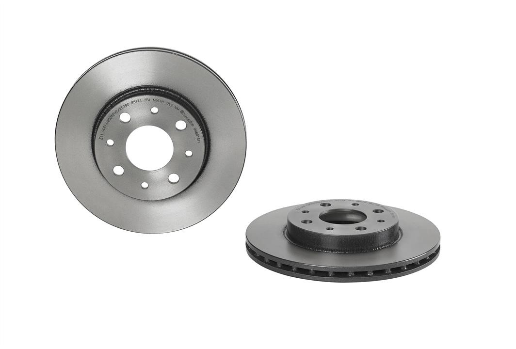 Brembo 09.8616.11 Ventilated disc brake, 1 pcs. 09861611