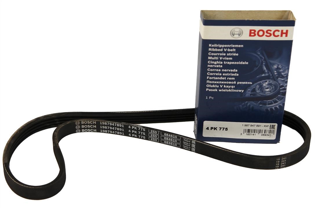 V-ribbed belt 4PK775 Bosch 1 987 947 891
