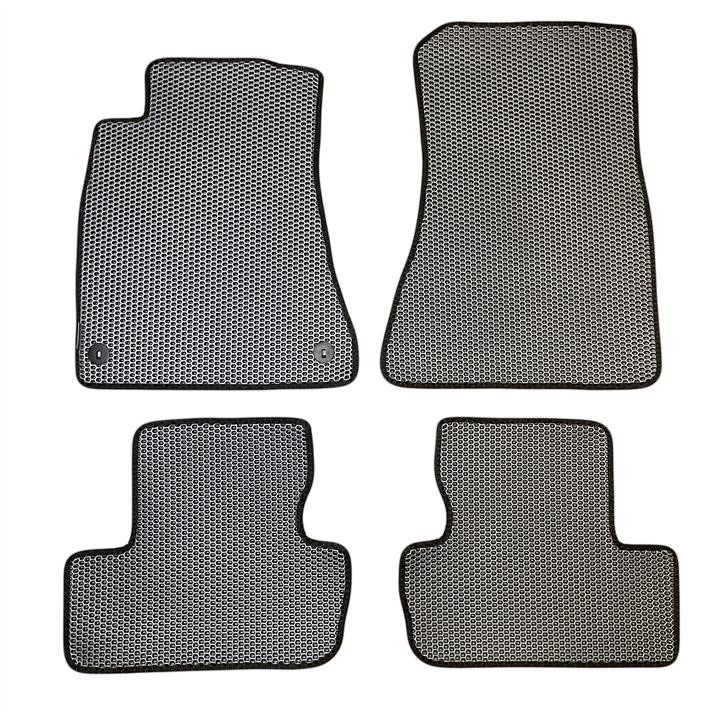 EVA Dywaniki Interior mats 4 pcs for Lexus IS 250 G2 Sedan Automat Rear wheeldrive, Honeycomb, Color: Grey + Black – price