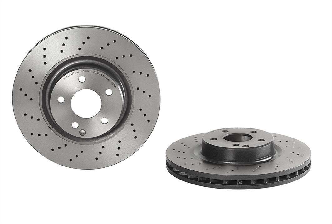 Brembo 09.9825.11 Ventilated brake disc with perforation 09982511