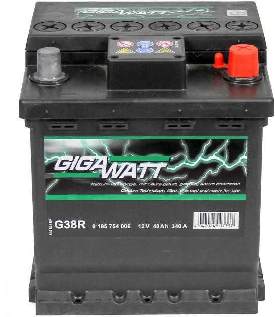 Gigawatt 0 185 754 006 Battery Gigawatt 12V 40AH 340A(EN) R+ 0185754006