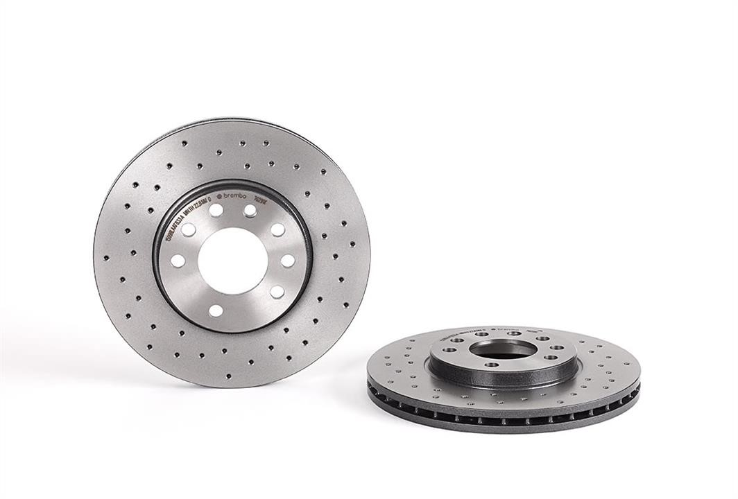 Brembo 09.7629.1X Ventilated brake disc with perforation 0976291X
