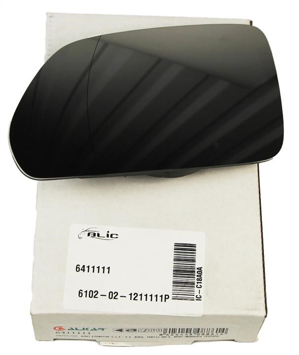 Wing mirror glass Heated Blic 6102-02-1211111P