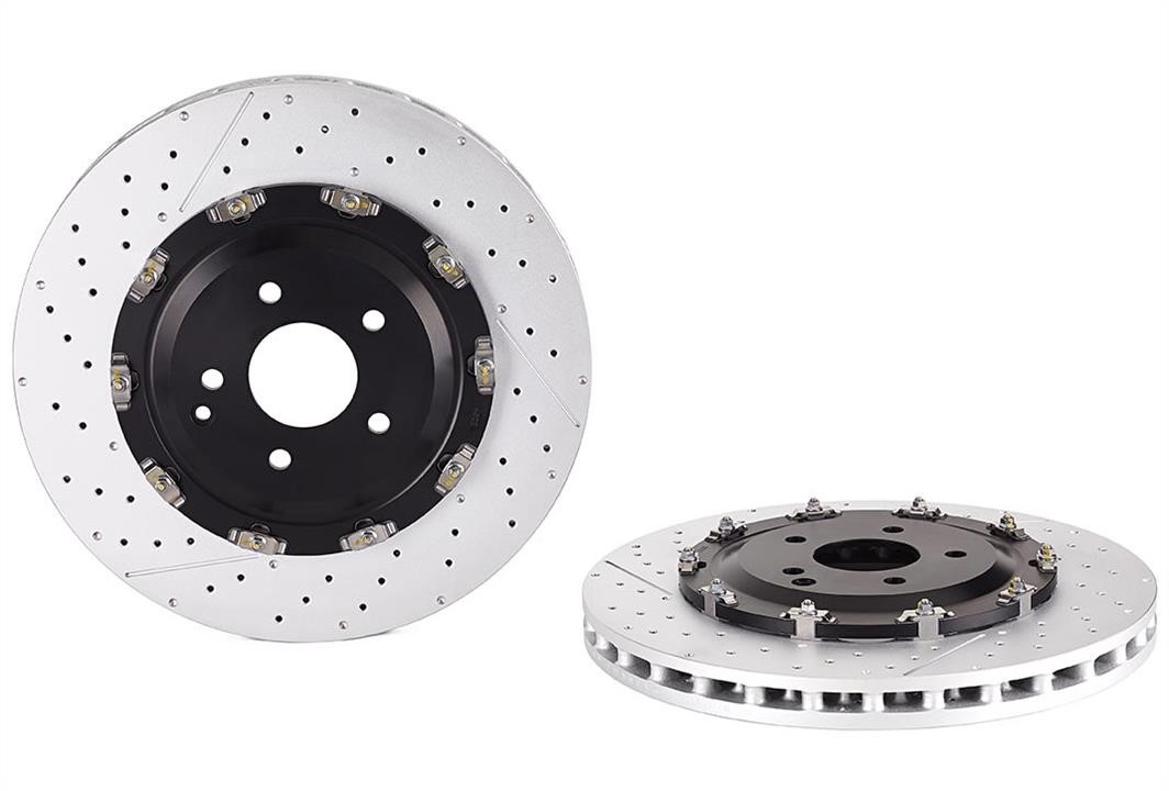 Brembo 09.9547.33 Ventilated brake disc with slotting and perforation 09954733