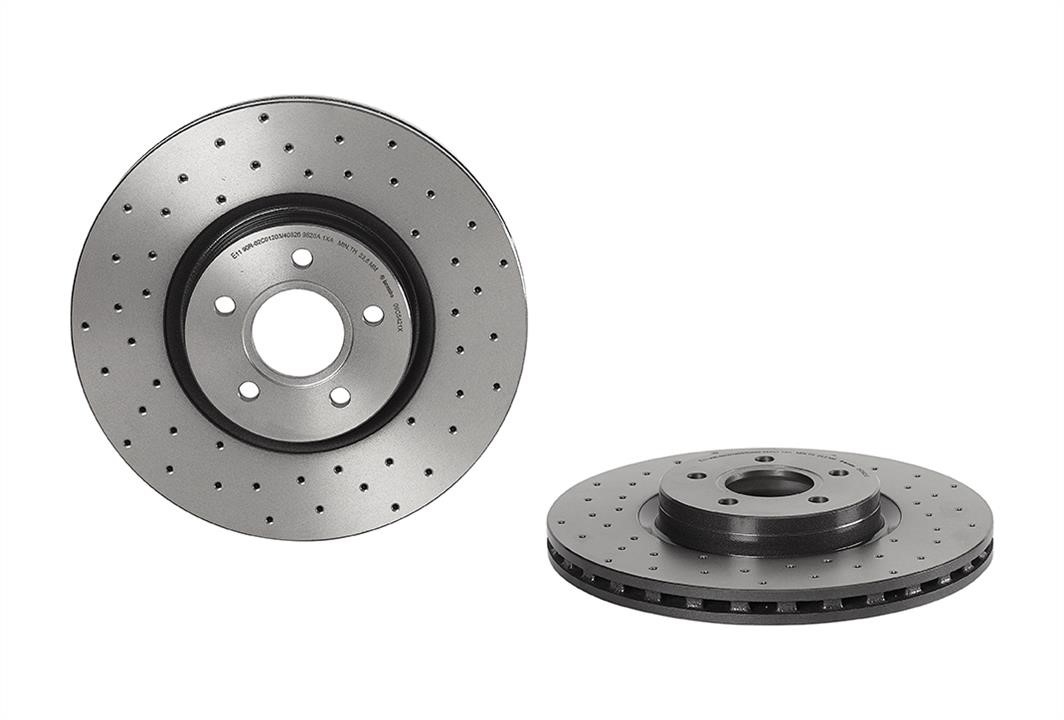 Brembo 09.C542.1X Ventilated brake disc with perforation 09C5421X