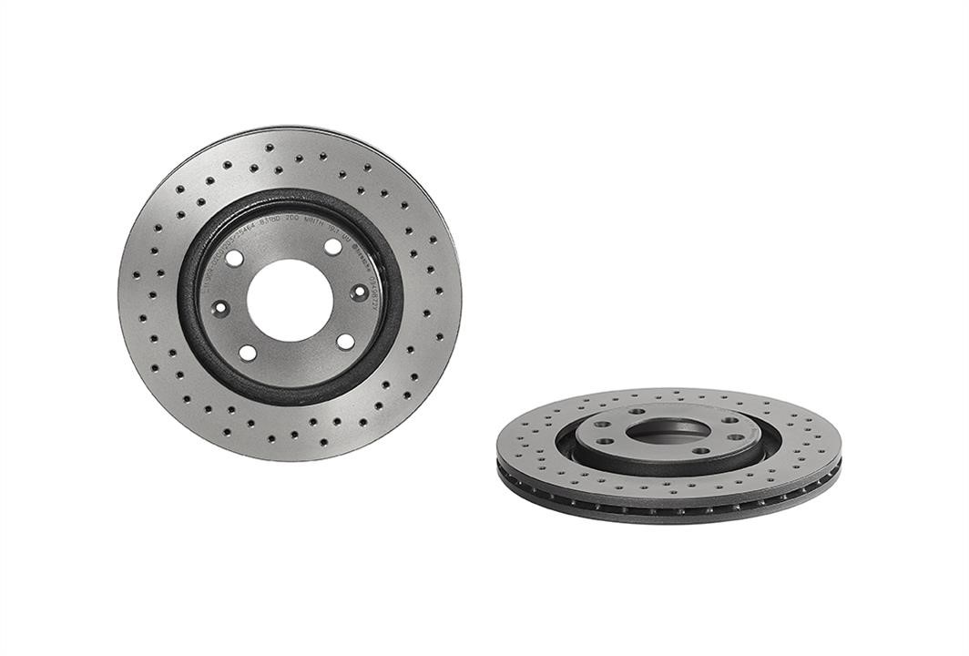 Brembo 09.4987.2X Ventilated brake disc with perforation 0949872X