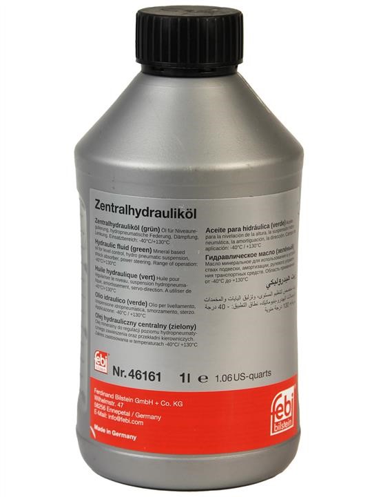 febi 46161 Hydraulic oil Febi Hydraulic Fluid for hydraulic central, power steer.+ level control system, 1 L 46161