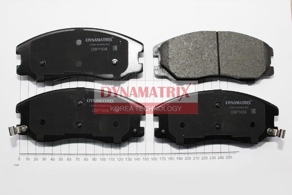 Dynamatrix DBP1934 Brake Pad Set, disc brake DBP1934