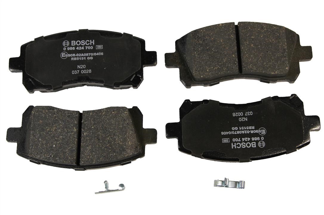 Bosch 0 986 424 700 Brake Pad Set, disc brake 0986424700