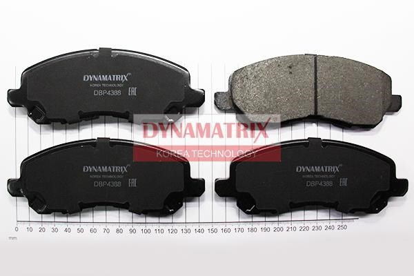 Dynamatrix DBP4388 Brake Pad Set, disc brake DBP4388