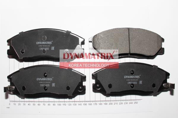 Dynamatrix DBP1605 Brake Pad Set, disc brake DBP1605