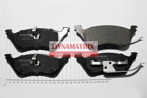 Dynamatrix DBP1475 Brake Pad Set, disc brake DBP1475