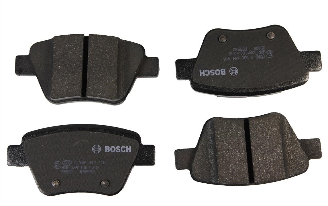 Bosch 0 986 494 416 Rear disc brake pads, set 0986494416
