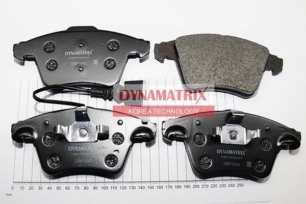 Dynamatrix DBP1643 Brake Pad Set, disc brake DBP1643