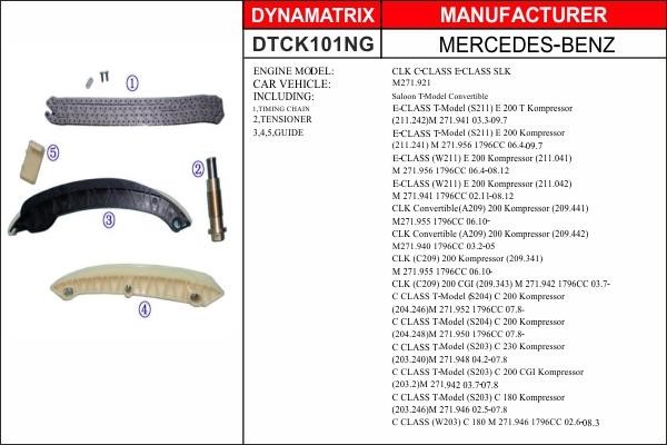 Dynamatrix DTCK101NG Timing chain kit DTCK101NG