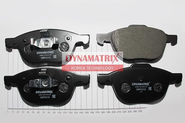 Dynamatrix DBP4319 Brake Pad Set, disc brake DBP4319