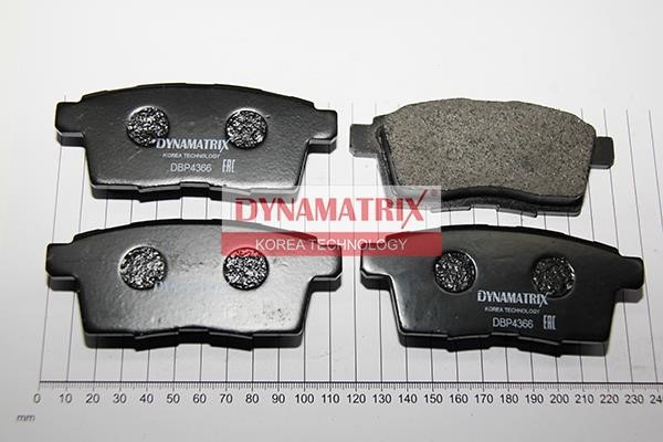 Dynamatrix DBP4366 Brake Pad Set, disc brake DBP4366
