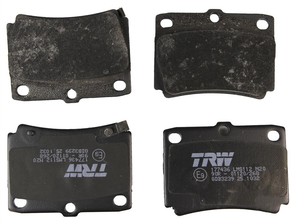 TRW GDB3239 TRW COTEC disc brake pads, set GDB3239