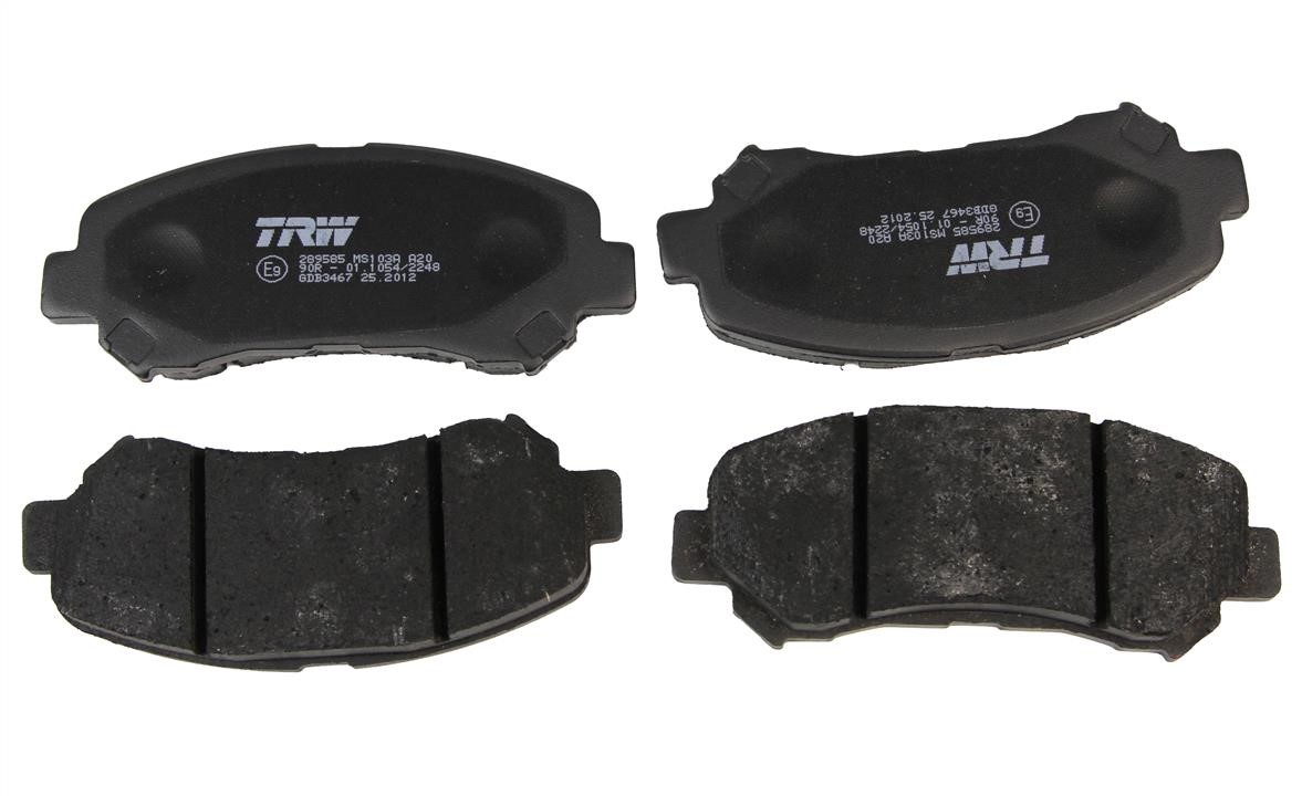 TRW GDB3467 Front disc brake pads, set GDB3467